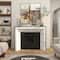 9.75" Gray Marble Geometric 2-Link Chain Sculpture Décor